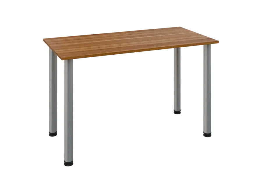 JOS 120/LAK Jednací stůl 1200 x 600 x 18 mm, deska ořech světlý / nohy stříbrné