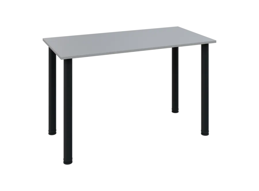 JOS 120/LAK Jednací stůl 1200 x 600 x 18 mm, deska šedá / nohy černé