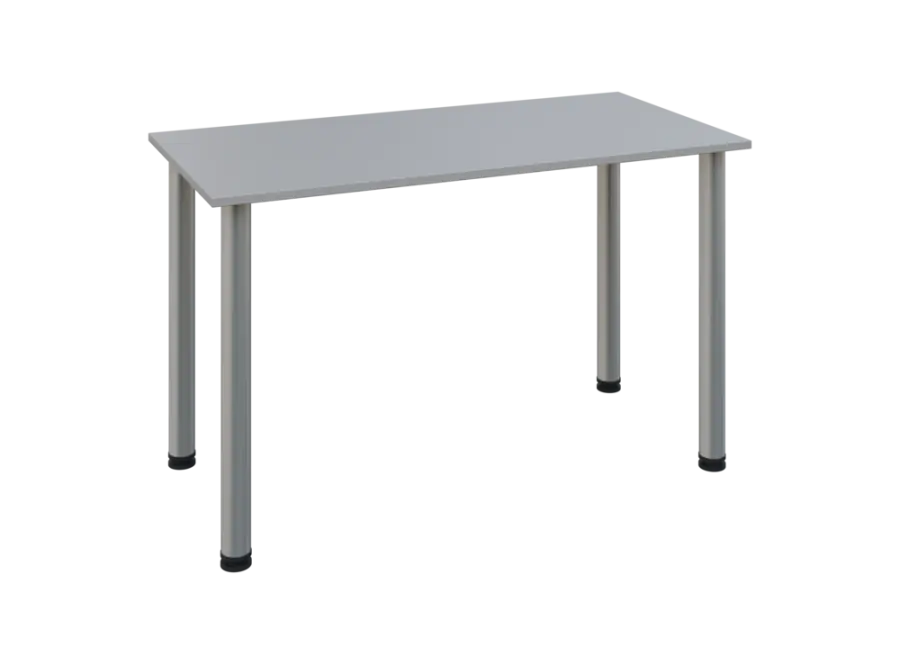 JOS 120/LAK Jednací stůl 1200 x 600 x 18 mm, deska šedá / nohy stříbrné