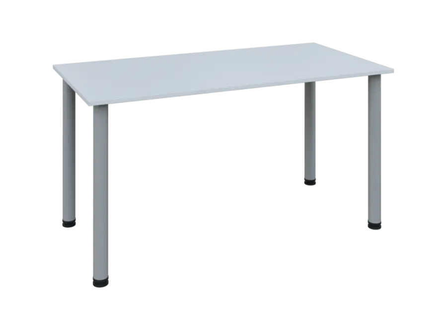 JOS 140/LAK Jednací stůl 1400 x 700 x 18 mm, deska bílá / nohy šedé