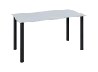 JOS 140/LAK Jednací stůl 1400 x 700 x 18 mm, deska bílá / nohy černé