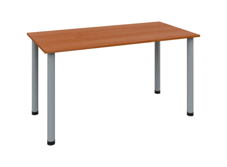 JOS 140/LAK Jednací stůl 1400 x 700 x 18 mm, deska olše jantar / nohy šedé