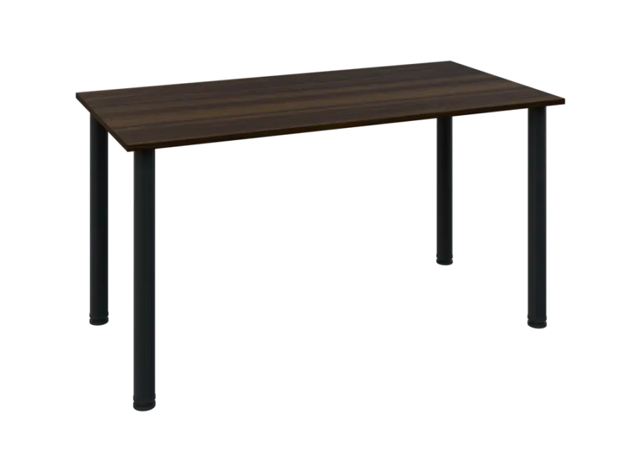JOS 140/LAK Jednací stůl 1400 x 700 x 18 mm, deska ořech královský / nohy černé