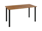 JOS 140/LAK Jednací stůl 1400 x 700 x 18 mm, deska ořech světlý / nohy černé