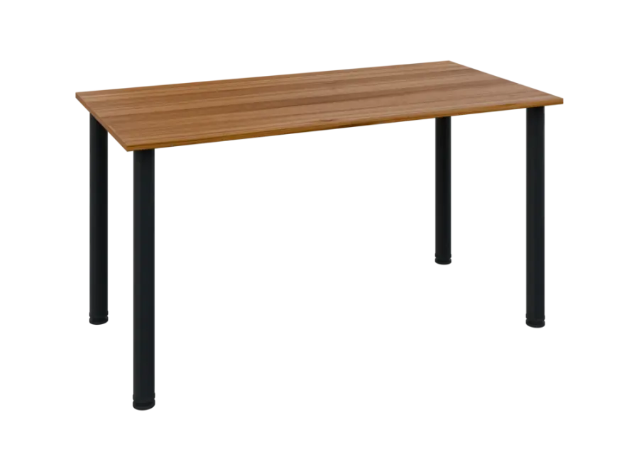 JOS 140/LAK Jednací stůl 1400 x 700 x 18 mm, deska ořech světlý / nohy černé