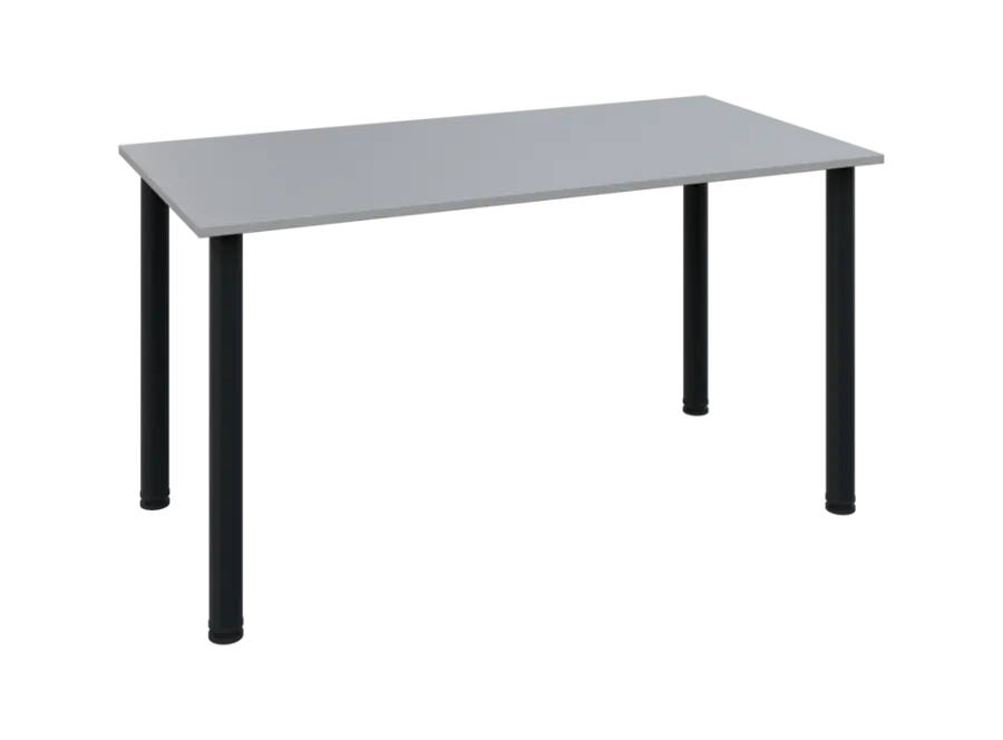 JOS 140/LAK Jednací stůl 1400 x 700 x 18 mm, deska šedá / nohy černé