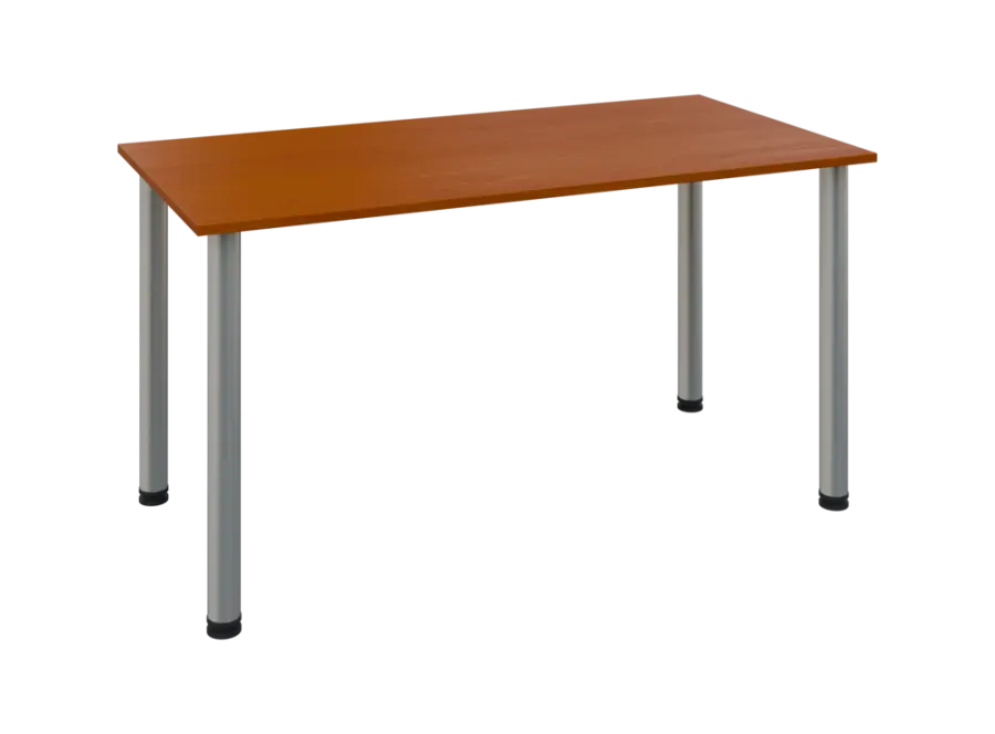 JOS 140/LAK Jednací stůl 1400 x 700 x 18 mm, deska třešeň šumavská / nohy stříbrné