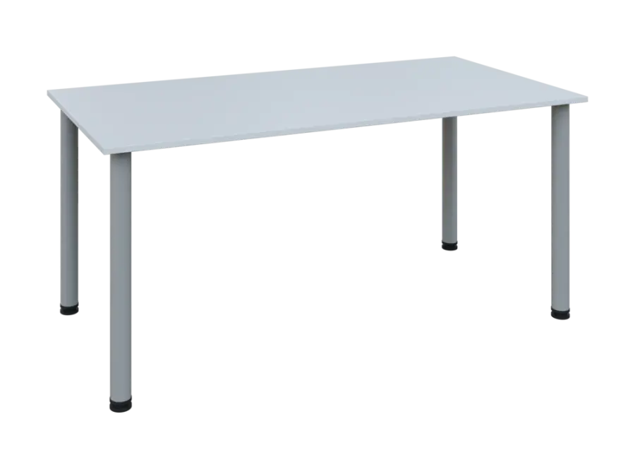 JOS 160/LAK Jednací stůl 1600 x 800 x 18 mm, deska bílá / nohy šedé