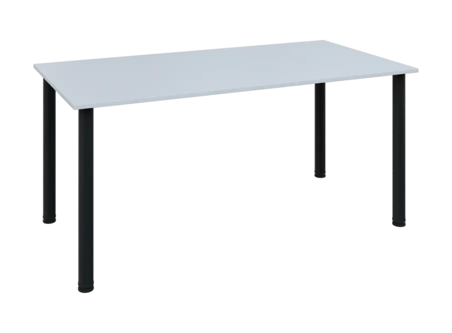 JOS 160/LAK Jednací stůl 1600 x 800 x 18 mm, deska bílá / nohy černé