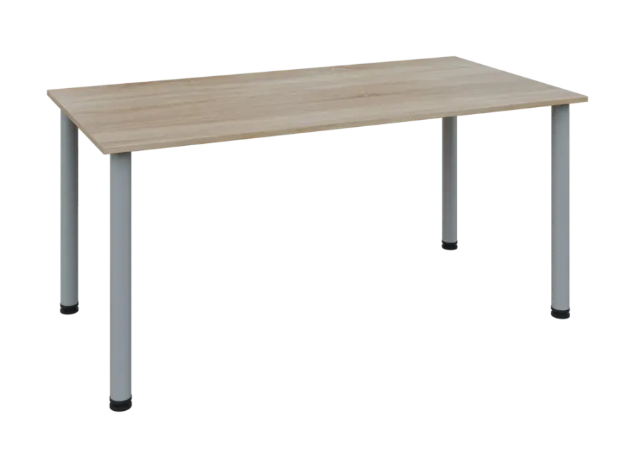 JOS 160/LAK Jednací stůl 1600 x 800 x 18 mm, deska dub bardolino / nohy šedé