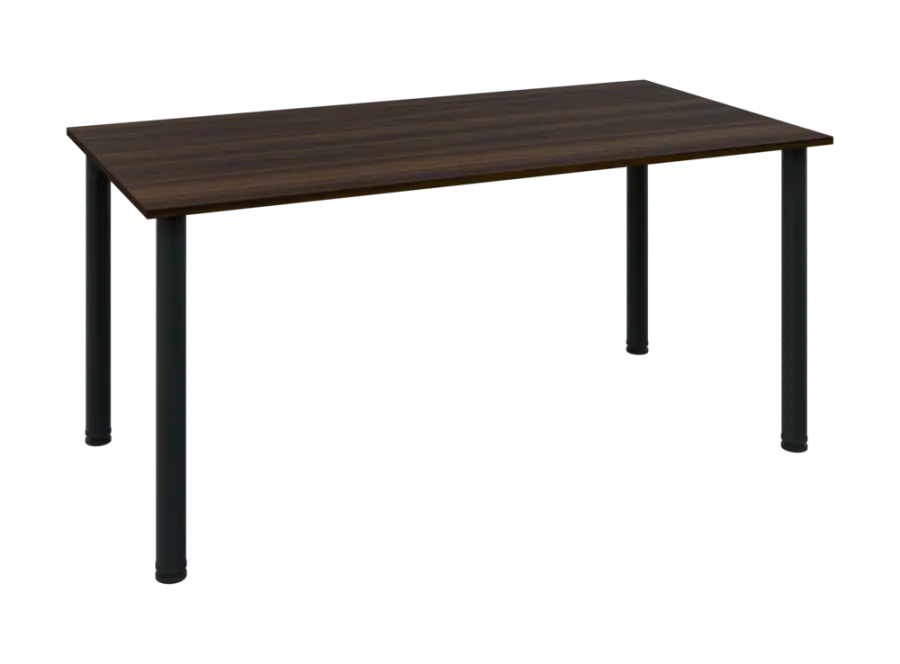 JOS 160/LAK Jednací stůl 1600 x 800 x 18 mm, deska ořech královský / nohy černé