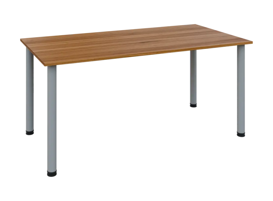 JOS 160/LAK Jednací stůl 1600 x 800 x 18 mm, deska ořech světlý / nohy šedé