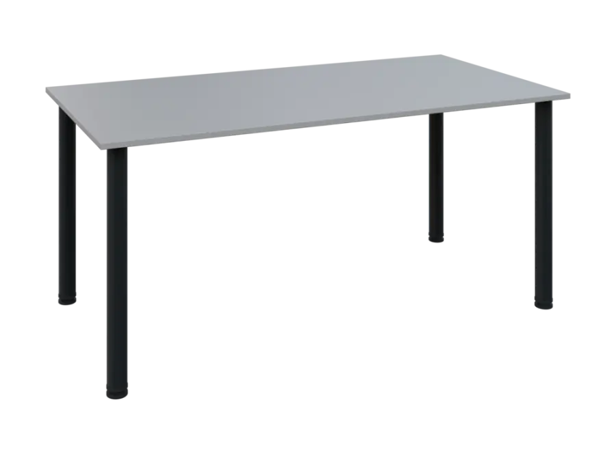 JOS 160/LAK Jednací stůl 1600 x 800 x 18 mm, deska šedá / nohy černé