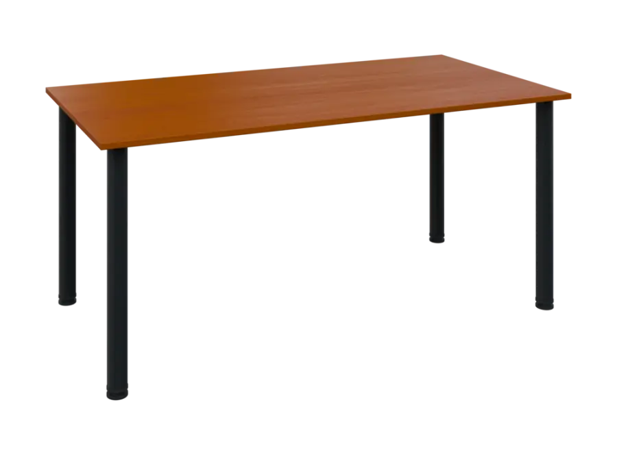 JOS 160/LAK Jednací stůl 1600 x 800 x 18 mm, deska třešeň šumavská / nohy černé