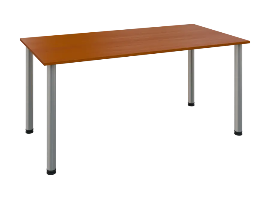 JOS 160/LAK Jednací stůl 1600 x 800 x 18 mm, deska třešeň šumavská / nohy stříbrné