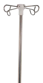 OVM  IS - 04, infuzní stojan, 4 háčky, nerez