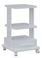 VPI - 502 , výškově stavitelný přístrojový vozík, bílý
