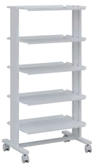 VPI - 705, výškově stavitelný přístrojový vozík, bílý