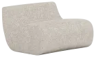 RONDO STRAIGHT, sedací segment rovný, látka béžová