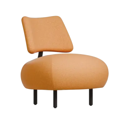 BOLERO, konferenční křeslo, látka oranžová