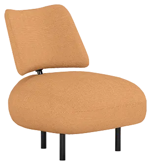 BOLERO, konferenční křeslo, látka oranžová