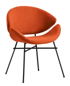 SHELL, konferenční židle, látka červená