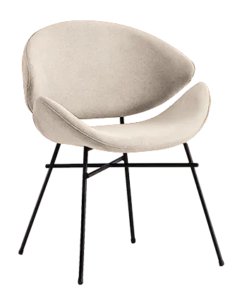 SHELL, konferenční židle, látka béžová