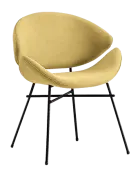 SHELL, konferenční židle, látka žlutá