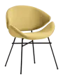 SHELL, konferenční židle, látka žlutá