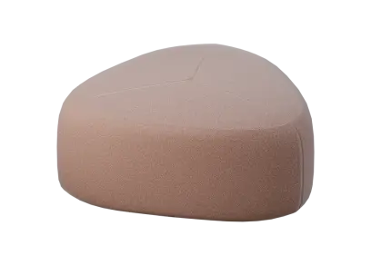 STONE 80, taburet, 800x800x450, látka hnědá