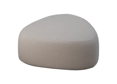 STONE 80, taburet, 800x800x450, látka šedá