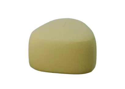 STONE 58, taburet, 580x580x450, látka zelená