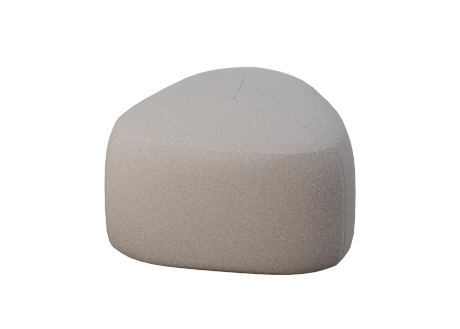 STONE 58, taburet, 580x580x450, látka šedá