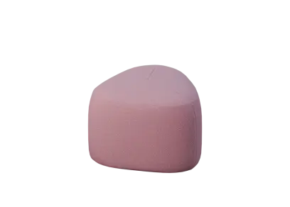 STONE 42, taburet, 420x420x450, látka fialová