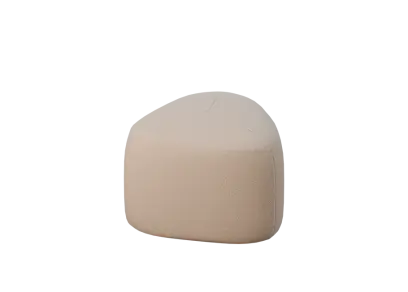 STONE 42, taburet, 420x420x450, látka béžová