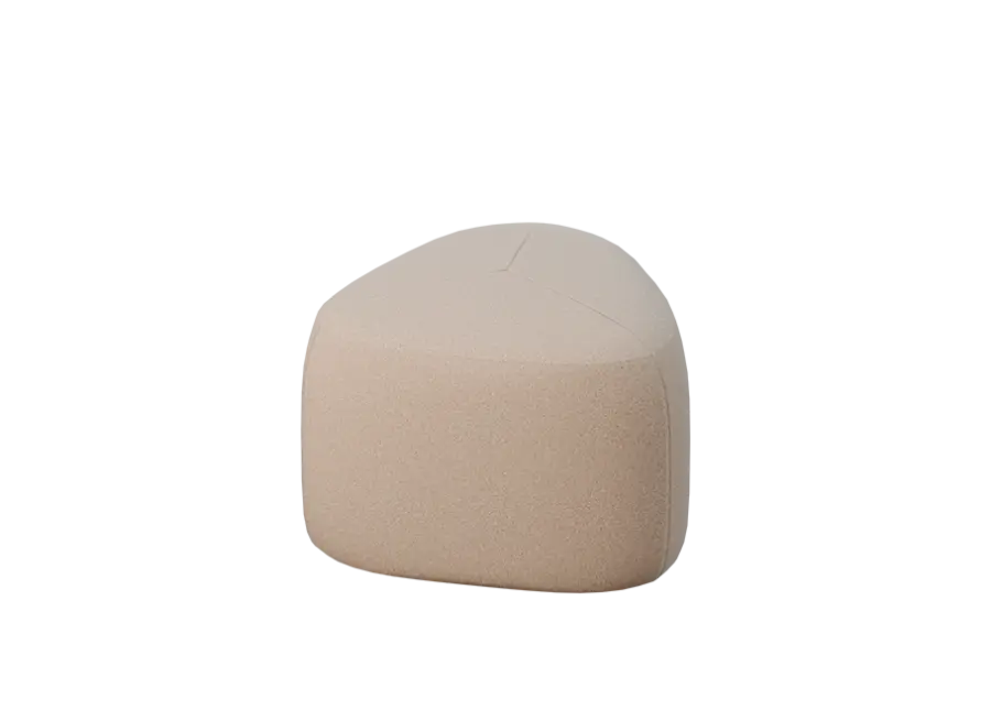 STONE 42, taburet, 420x420x450, látka béžová