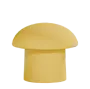 MUSHROOM 45, taburet, látka žlutá