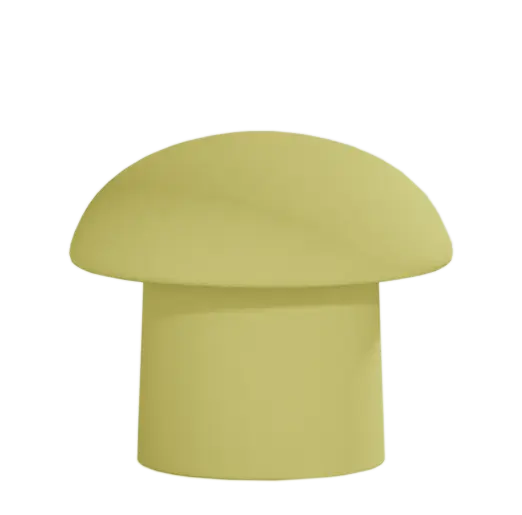 MUSHROOM 45, taburet, látka zelená