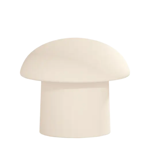 MUSHROOM 45, taburet, látka béžová