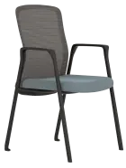 MARTA - B židle konferenční, šedá