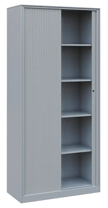 ROL 195 S skříň kovová žaluziová, 1950x900x400 mm, šedý korpus/šedá roleta