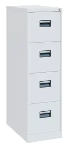 JP - 441 PR kartotéka 4-zásuvková, úchytky černý plast, 1330x620x390 mm, bílá