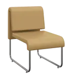 FLEXI LOUNGE, židle, ekokůže medová