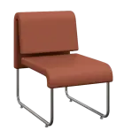 FLEXI LOUNGE, židle, ekokůže hnědá