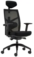 CARISMA židle kancelářská, kříž černý, černá