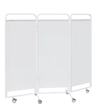 MEDIVAN LAK 3, zástěna 3 -dílná, kovová konstrukce, výplň plastová, bílá/bílá