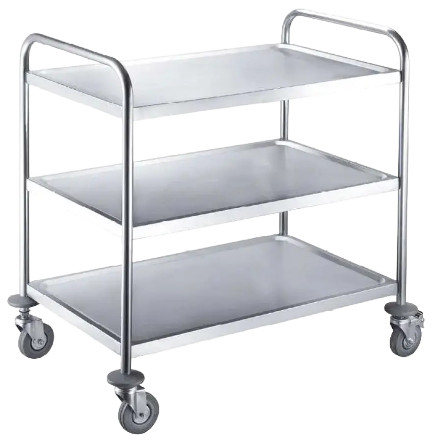 MOBILE 30 vozík 3-policový, 810x710x410 mm, nerez