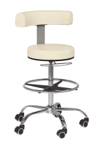 LZ 88 H, židle lékařská, kříž chrom, ekokůže smetanová