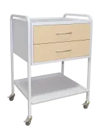 OV - 42 vozík 2-zásuvkový, mobilní, bílý/béžový