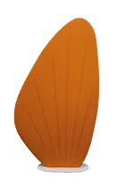 AKUSTIK DESIGN 01, designový akustický paraván, oranžový